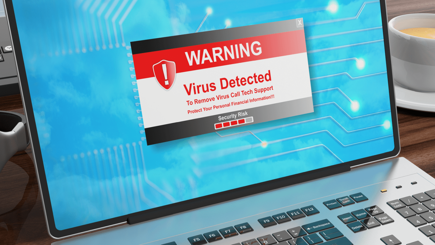 Een antiviruswaarschuwing