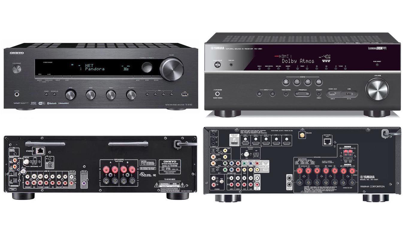 Onkyo TX-8140 stereo-ontvanger versus Yamaha RX-V681 thuisbioscoopontvanger