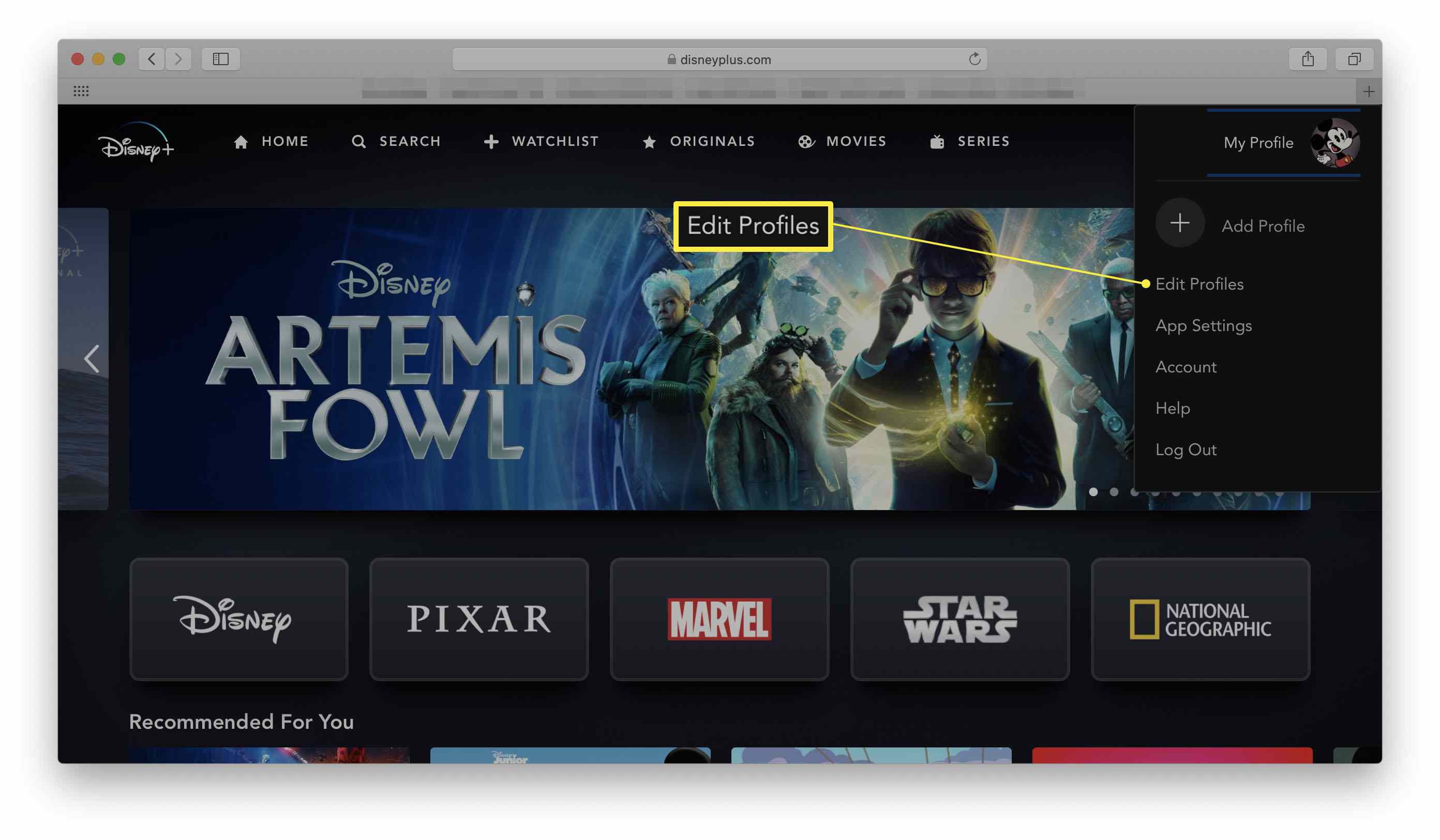 De taal wijzigen op Disney Plus - 2022