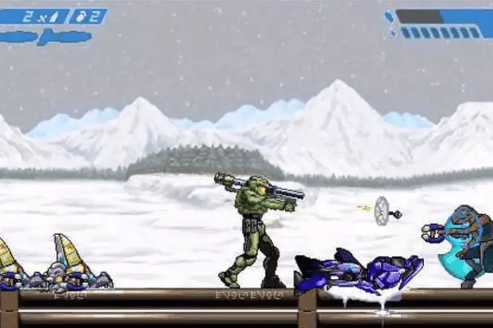 Schermopname van buitenaardse wezens die vechten in een videogame.
