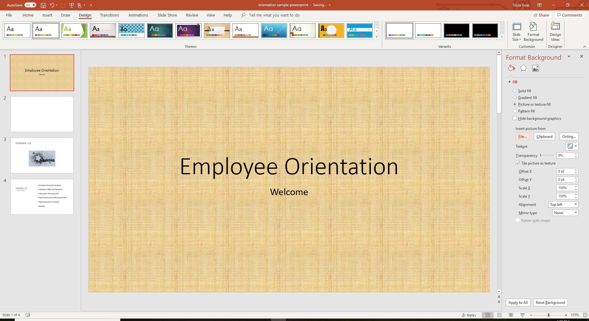 Een schermafbeelding die laat zien hoe u een optie kiest voor Afbeelding invoegen uit in PowerPoint