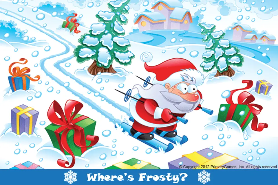 De Waar is Frosty?  gratis online kerstspel
