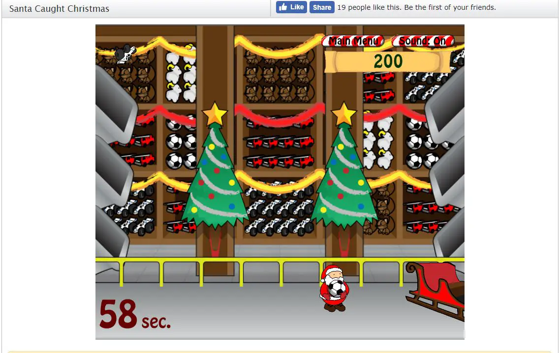 Het spel Santa Caught Christmas