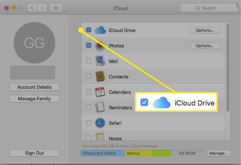 iCloud Drive inschakelen op een Mac