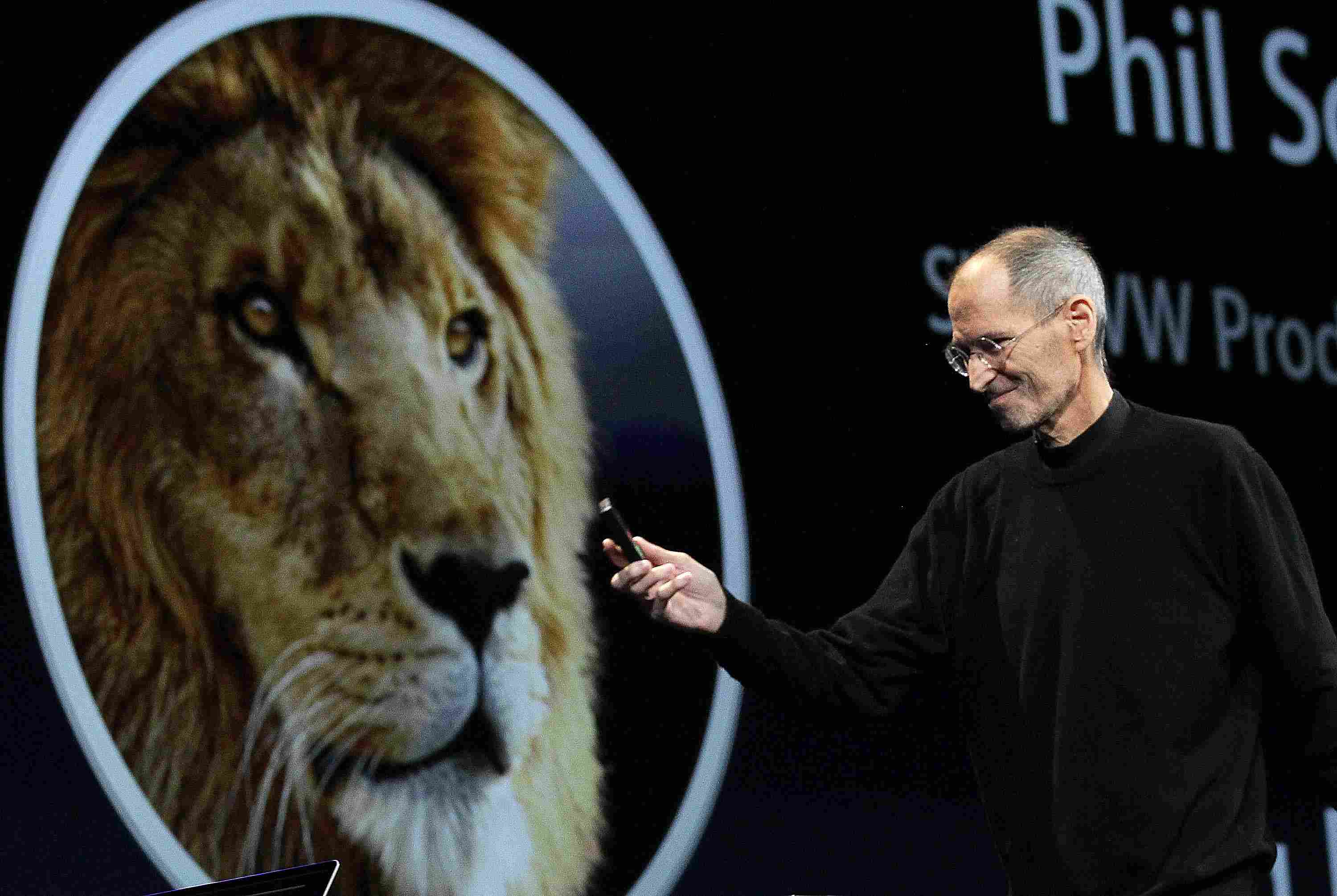Steve Jobs doet presentatie