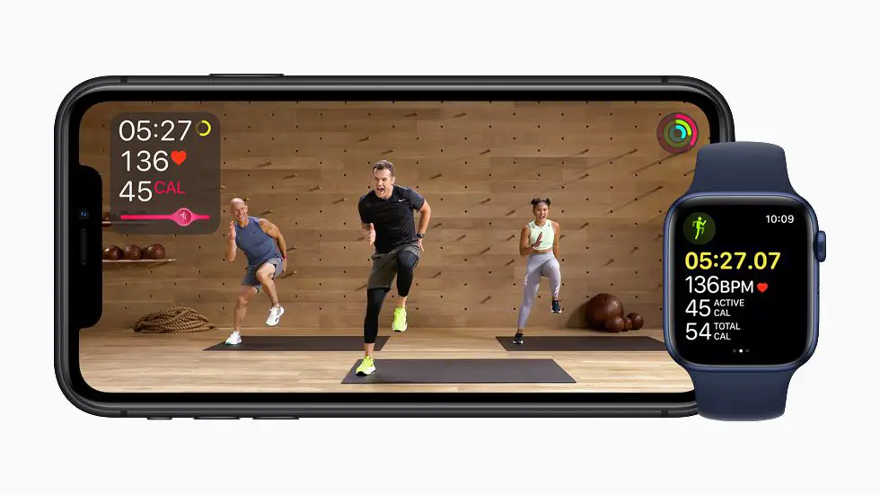 Fitness+ op iPhone en Apple Watch