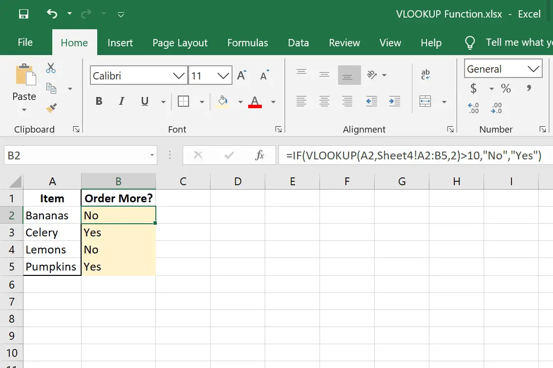 VERT.ZOEKEN en ALS voorbeelden in Excel