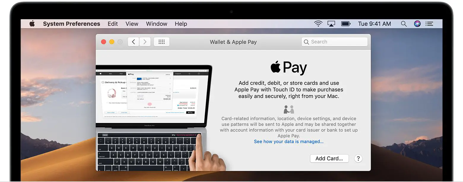 Apple Pay instellen op een Mac