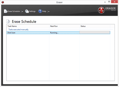 Eraser v6 in Windows 7