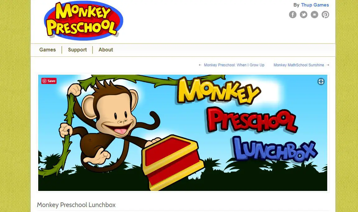 De Monkey Preschool Lunchbox-website.