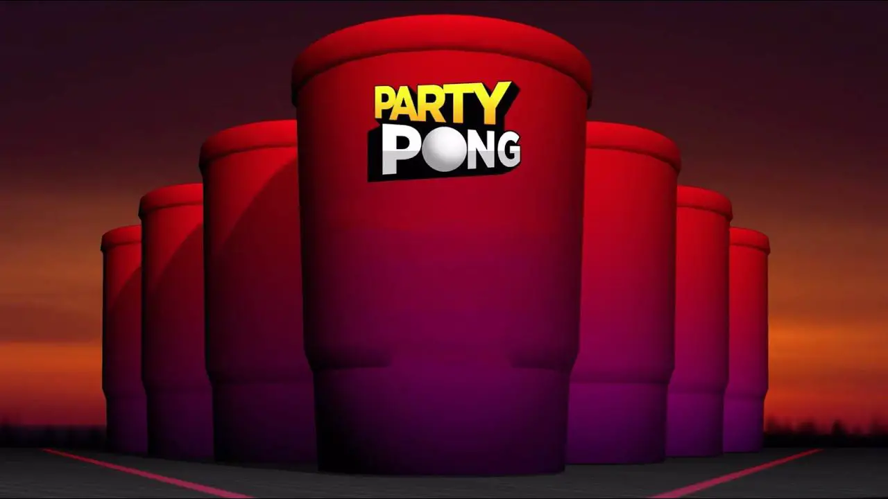 screenshot van partypongspel