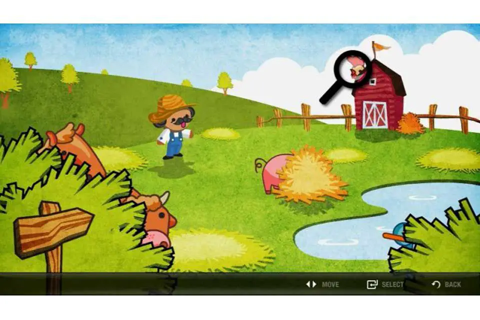 Screenshot van de Animal Farm Samsung TV-app