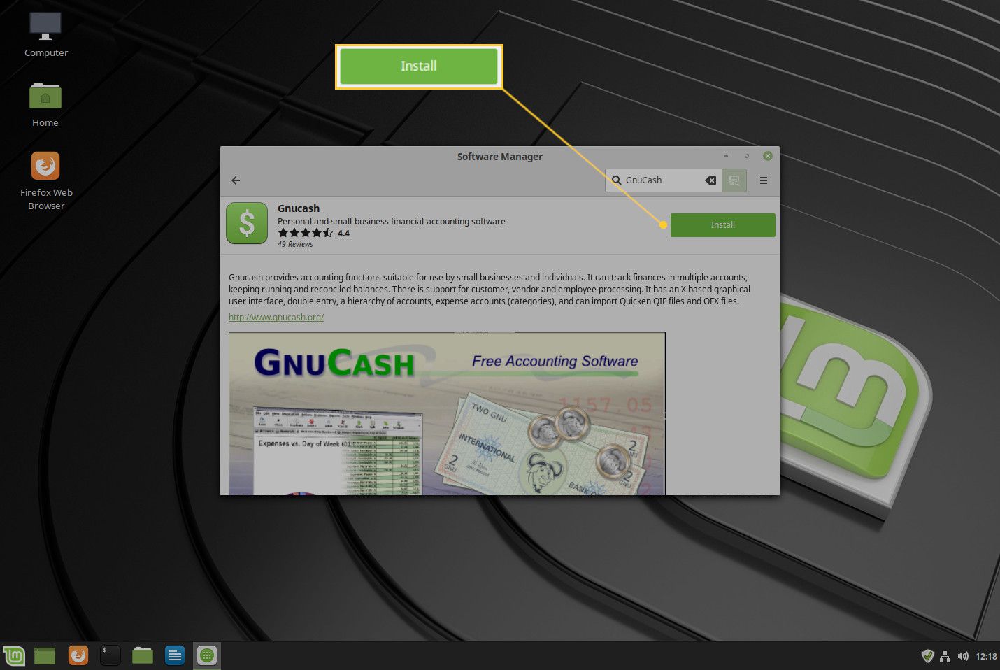 GnuCash-invoer.