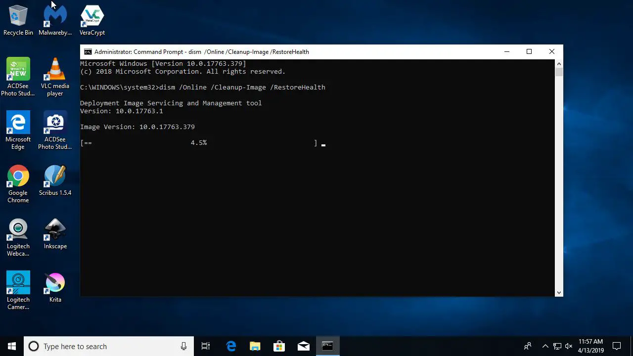 Dism-reparatie uitvoeren op Windows 10