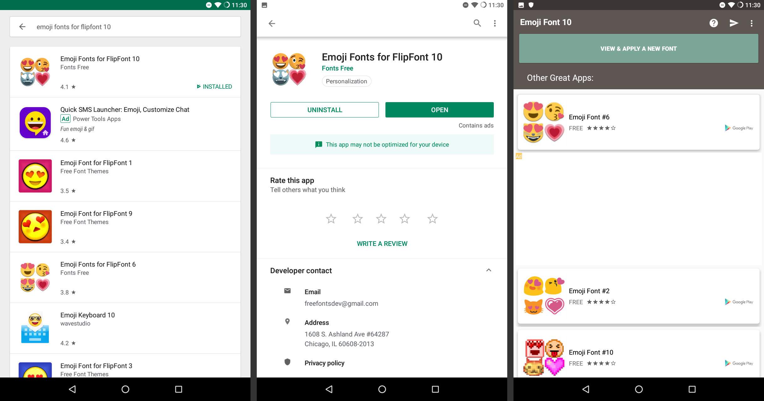Installeer emoji-lettertypen voor FlipFont op Android