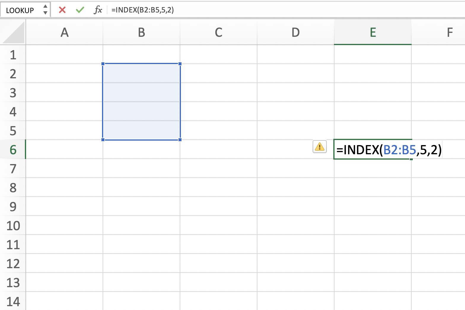 Screenshot van Excel met REF-fout
