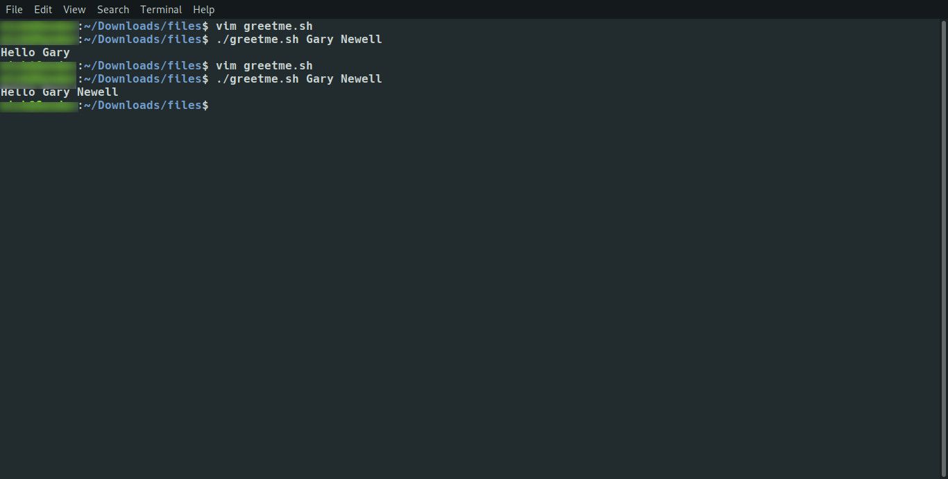 Linux run script met meerdere parameters