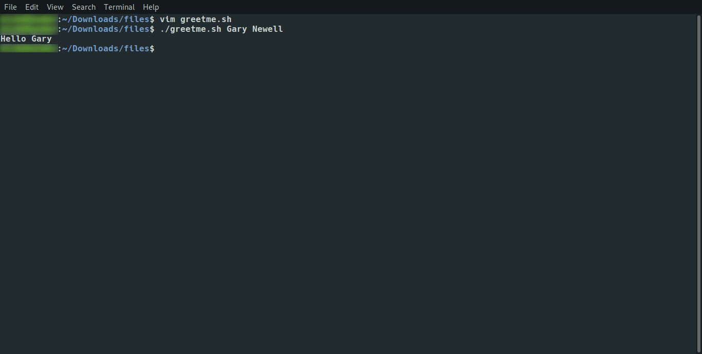 Linux voert Bash-script uit met enkele parameter