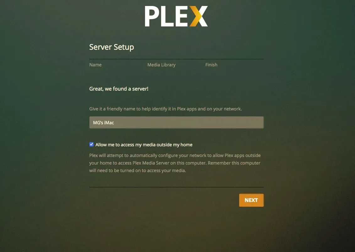 Plex zal beschikbare servers detecteren