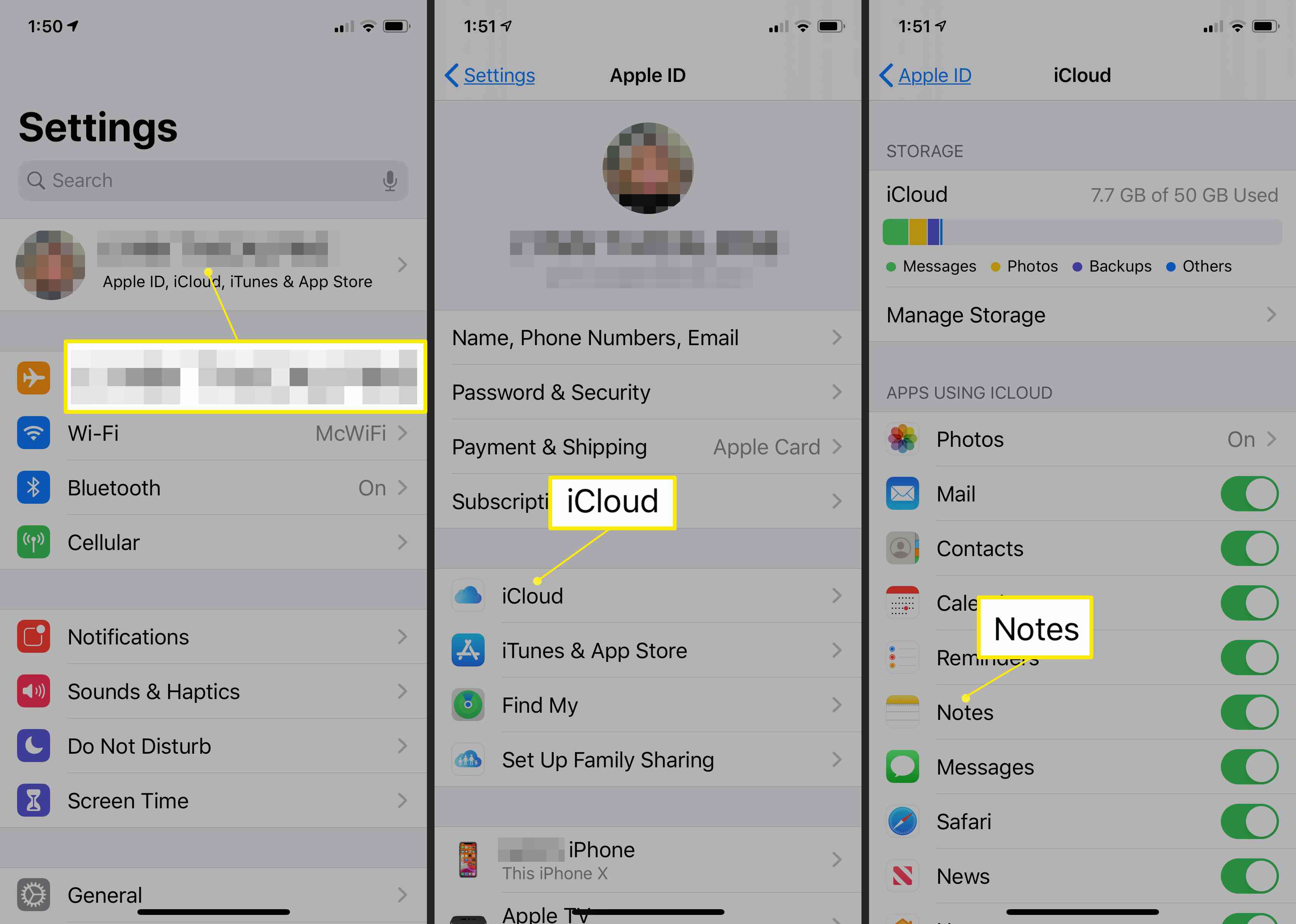 Notities en iCloud gebruiken om notities van iCloud te herstellen