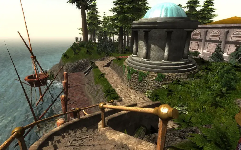 Screenshot van het spel 'Myst'