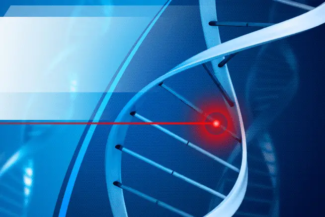Blauw en rood DNA