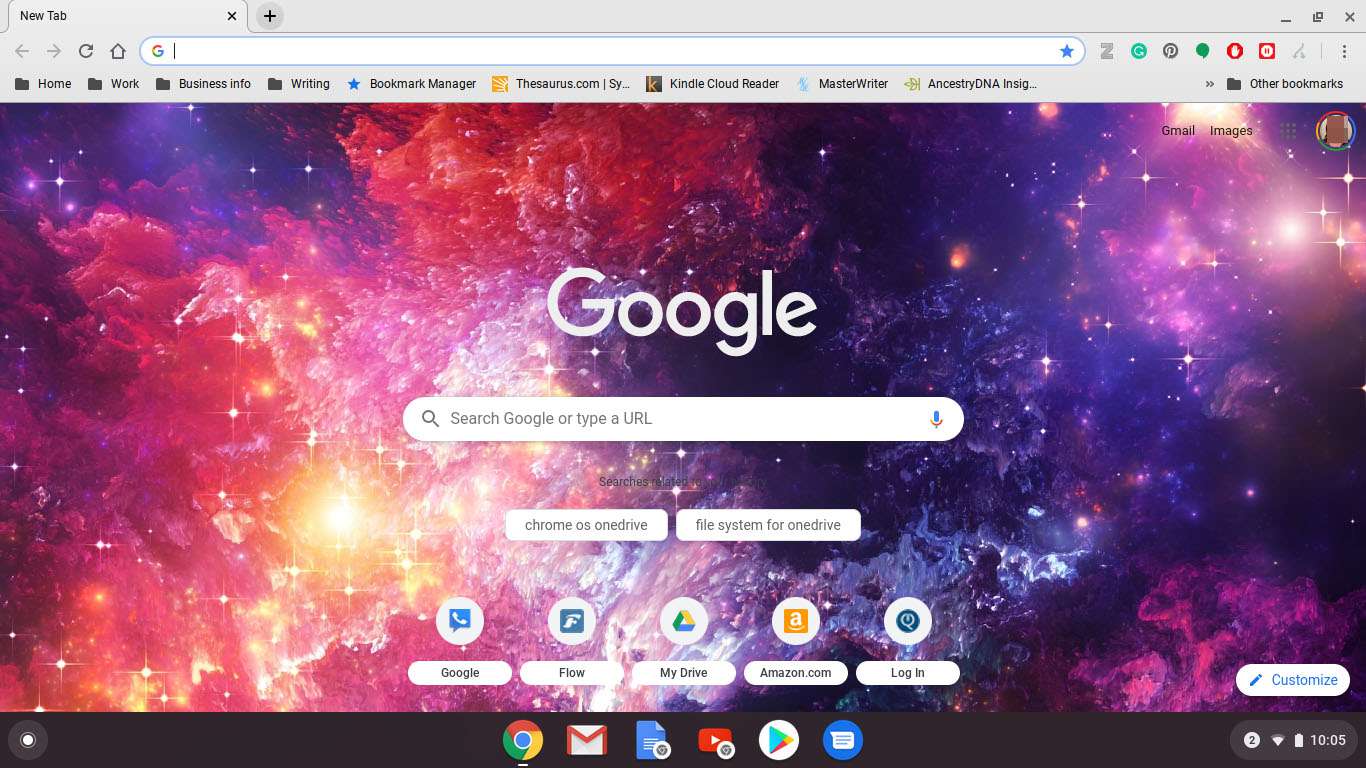 Google Chrome op Chromebook.