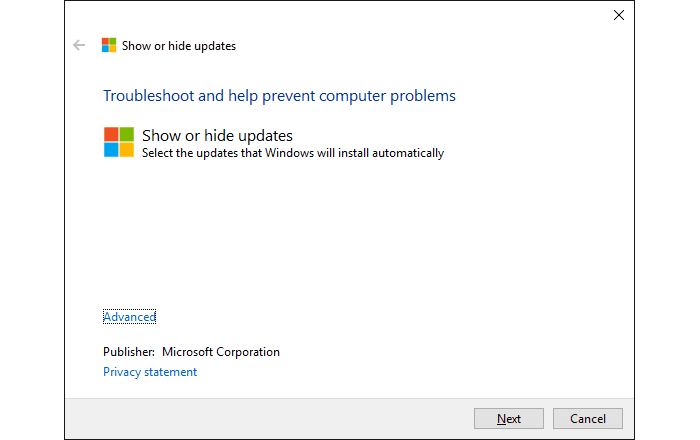 Windows 10 probleemoplosser