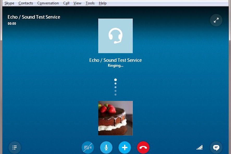 skype call test call