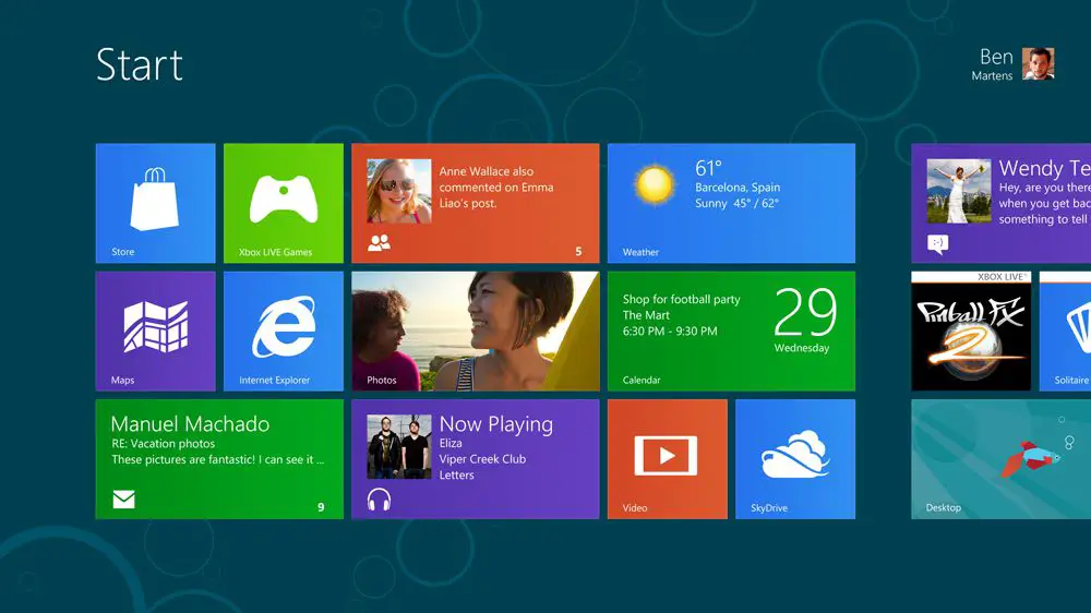 Windows 8-bureaublad