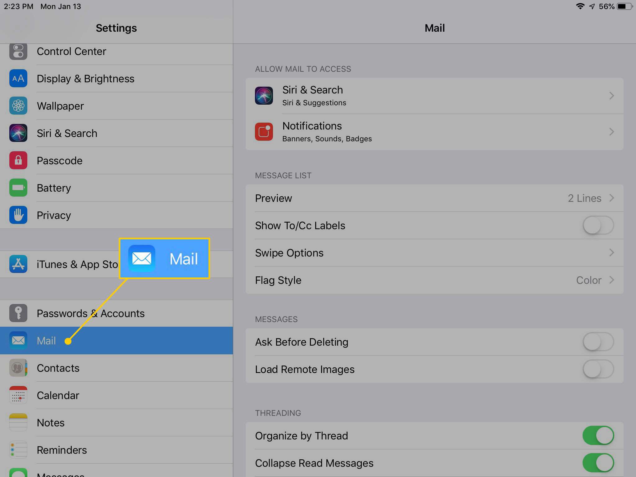 E-mailinstellingen op een iPad