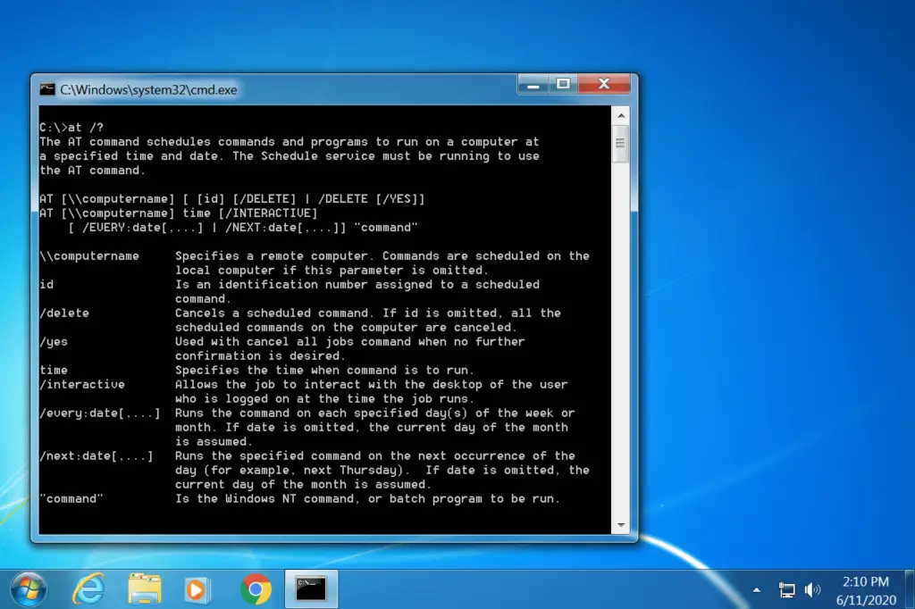at command windows 7 affce97caf6841b9b2bf4899261becc0