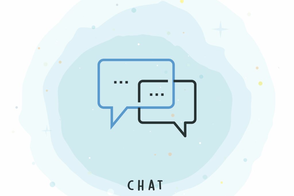 chat icon with watercolor patch 817547672 5b074f8030371300373a5908 77aeb358e4af47bb8303827e99df9363