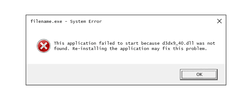 d3dx9 40 dll error message b05a6ccf5c374ee1b5dbc70948c431d3