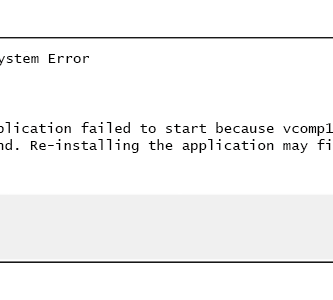 vcomp110 dll error message 595395815f9b584bfe63d860