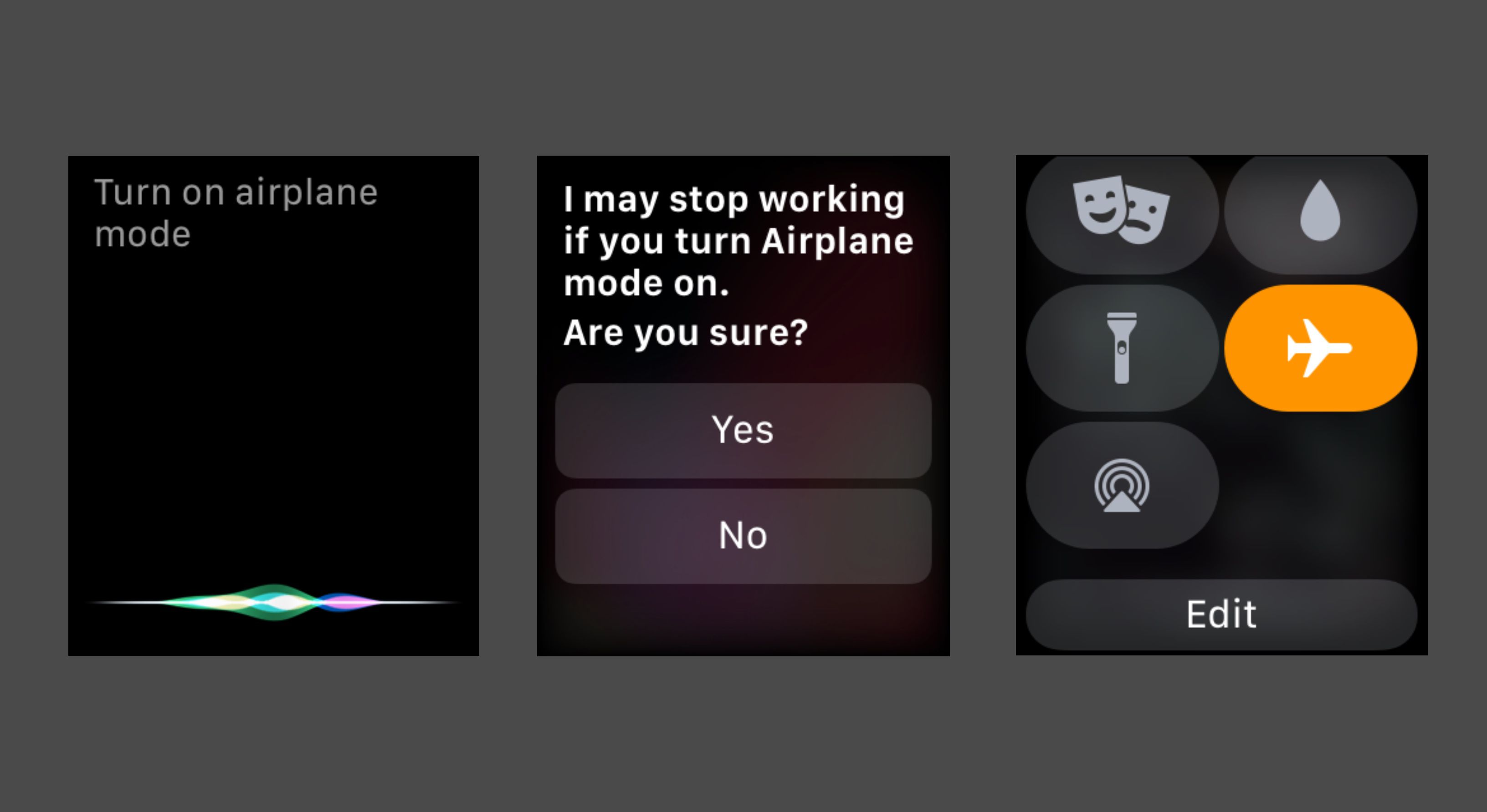 Vliegtuigmodus inschakelen Siri gebruiken op Apple Watch