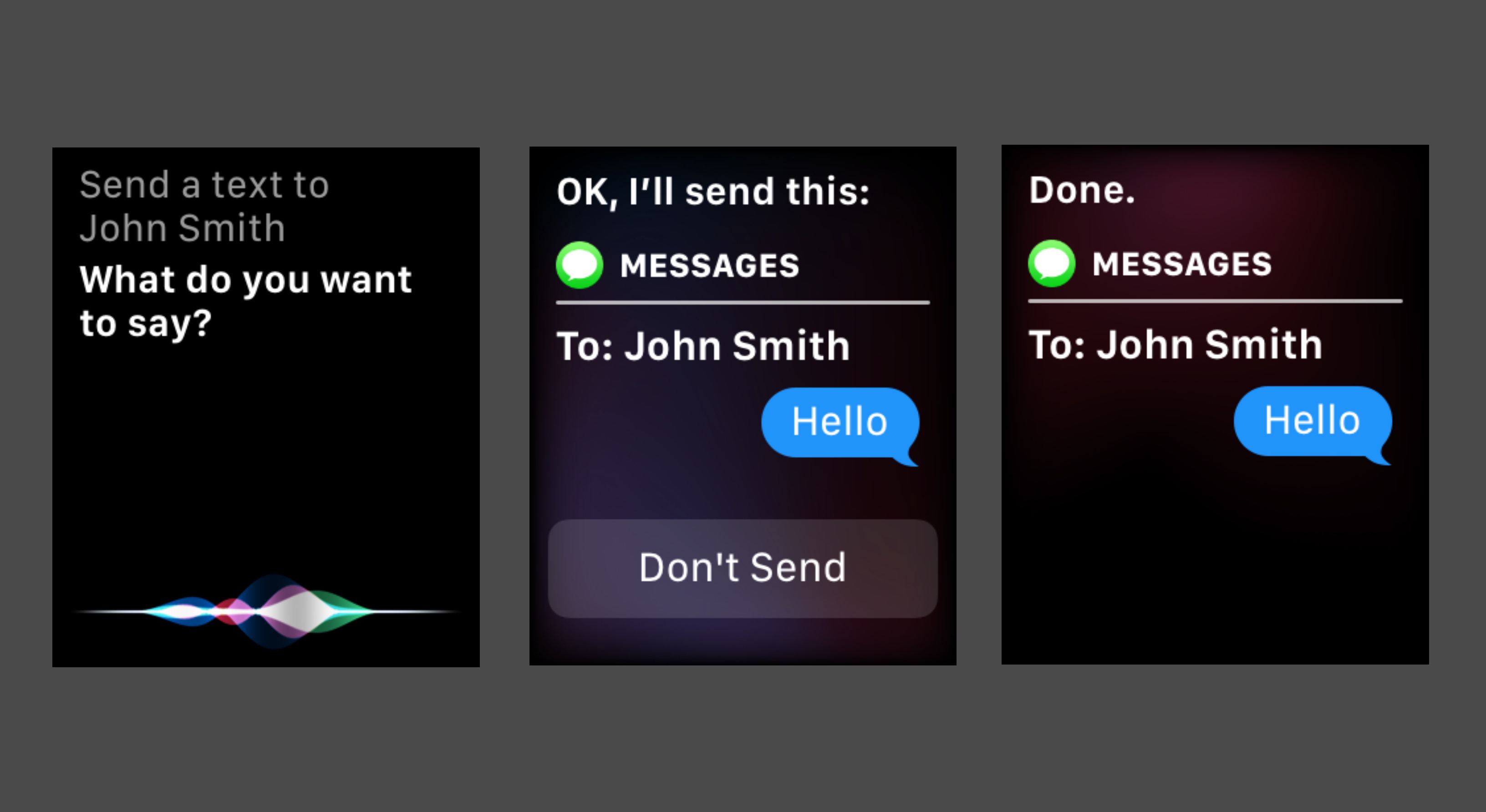 Siri gebruiken om een ​​sms te verzenden vanaf Apple Watch