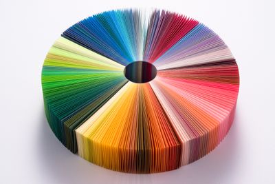 Kleurrijke papieren cirkeldiagram