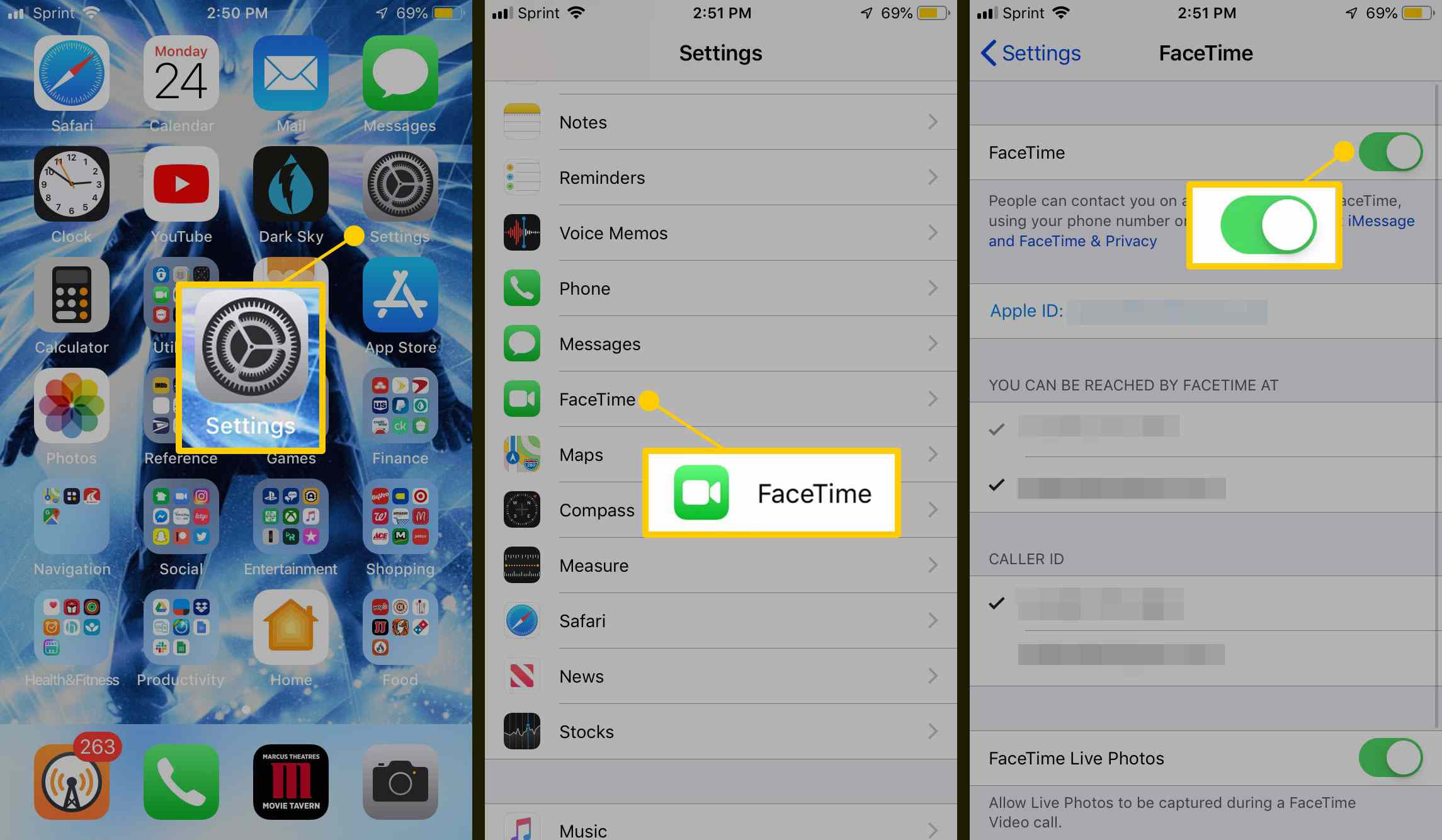 FaceTime op iPhone en iPod Touch screenshot