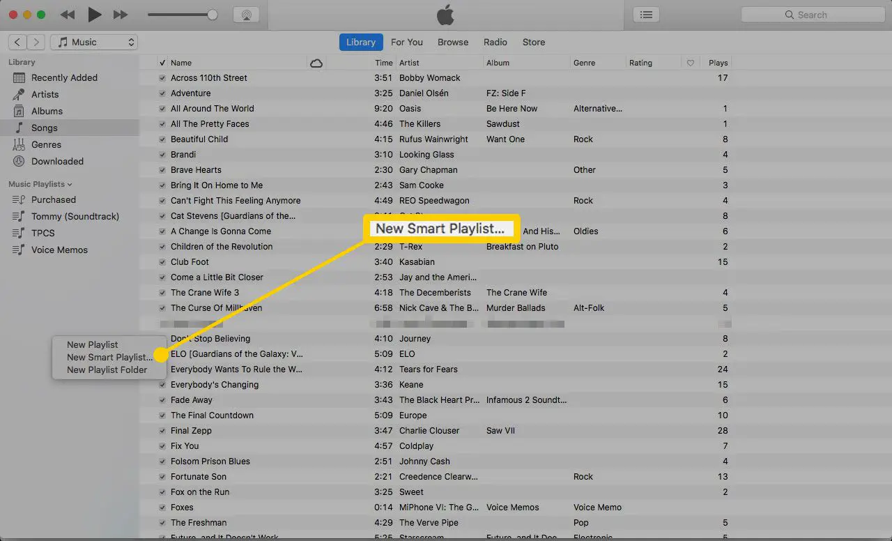 Een slimme afspeellijst maken in iTunes