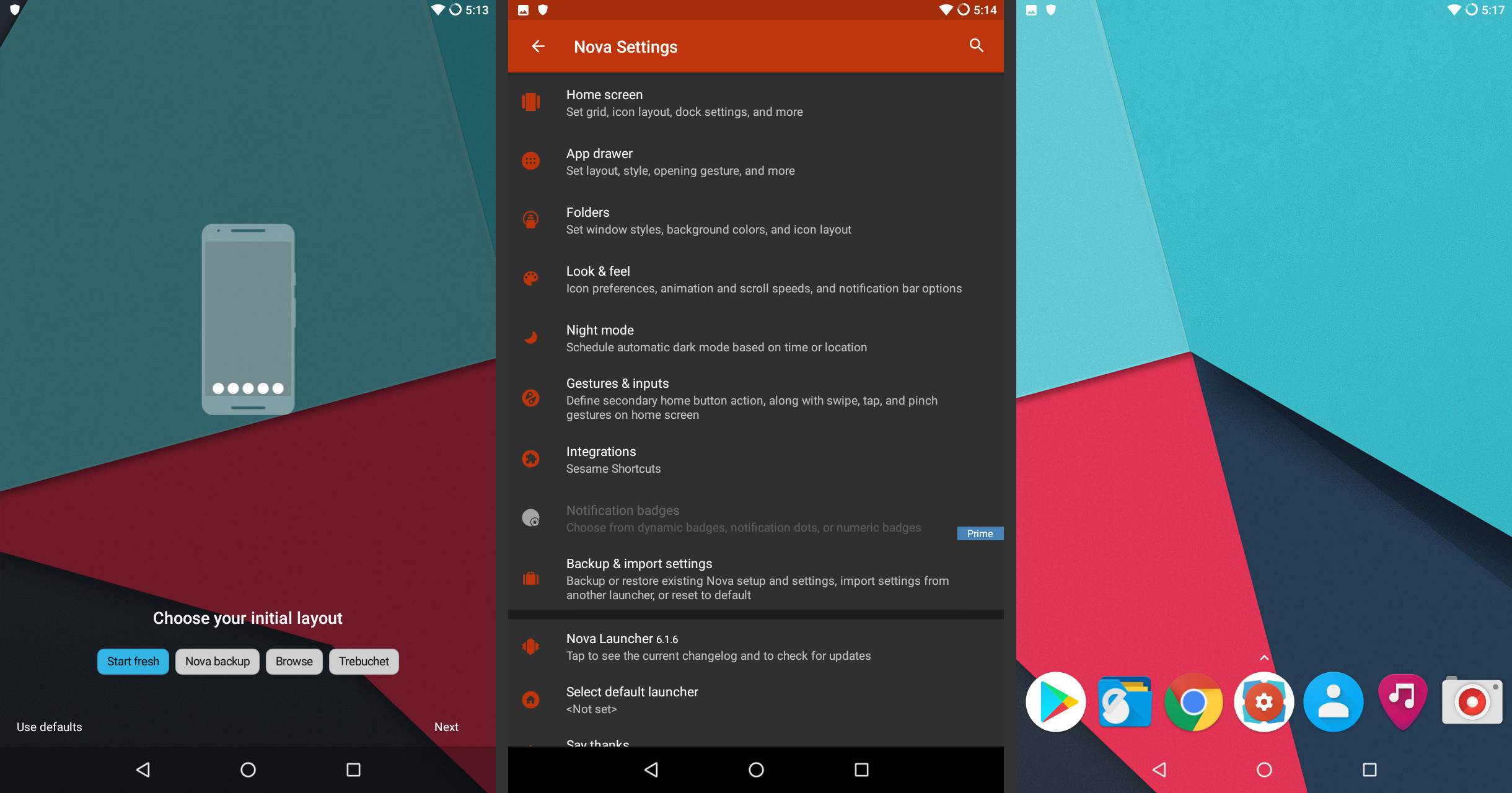 Nova Launcher op Android