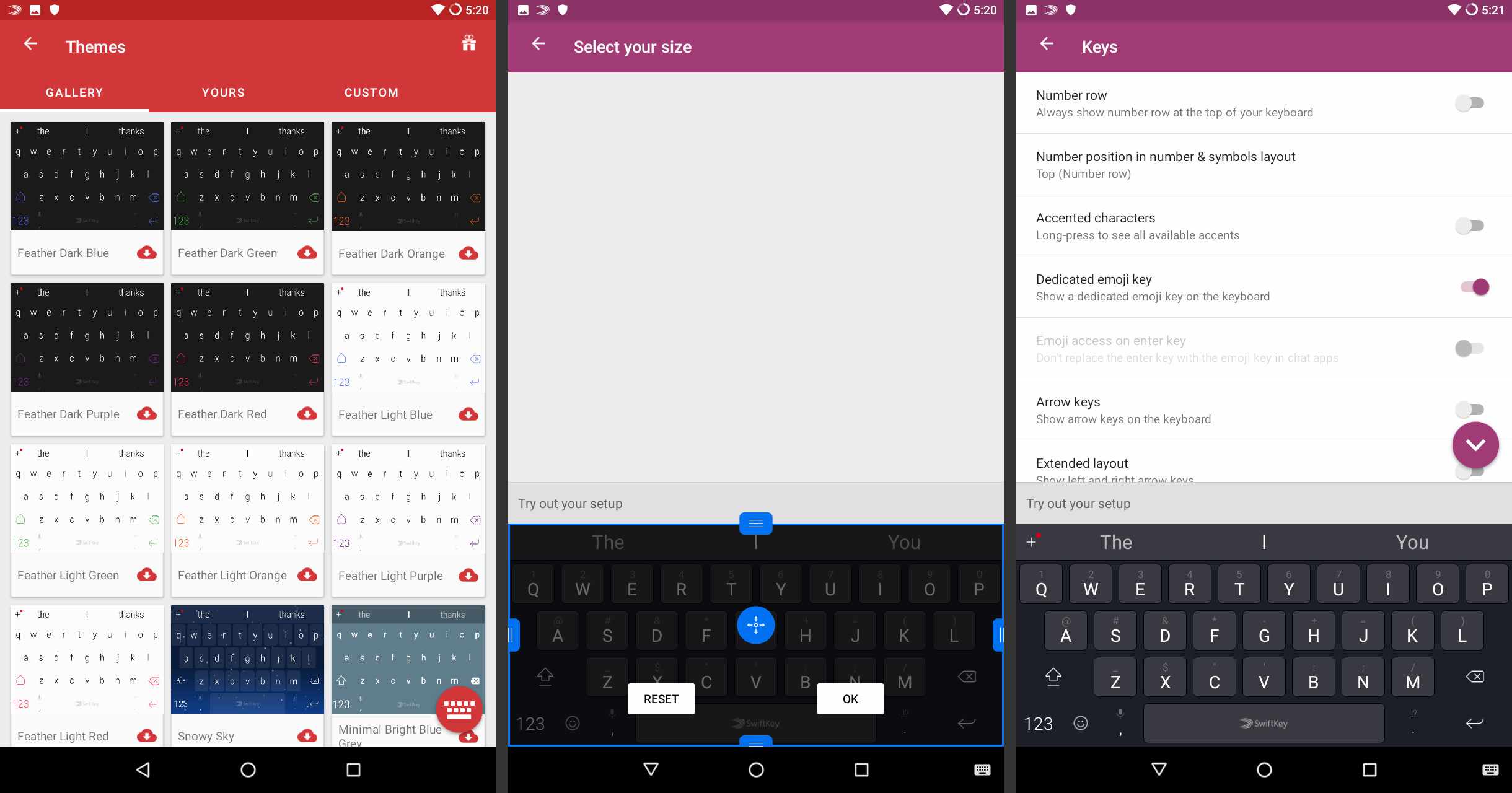 SwiftKey-toetsenbord op Android