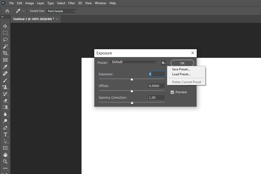 Adobe Photoshop-hulpmiddel voor beeldbelichting