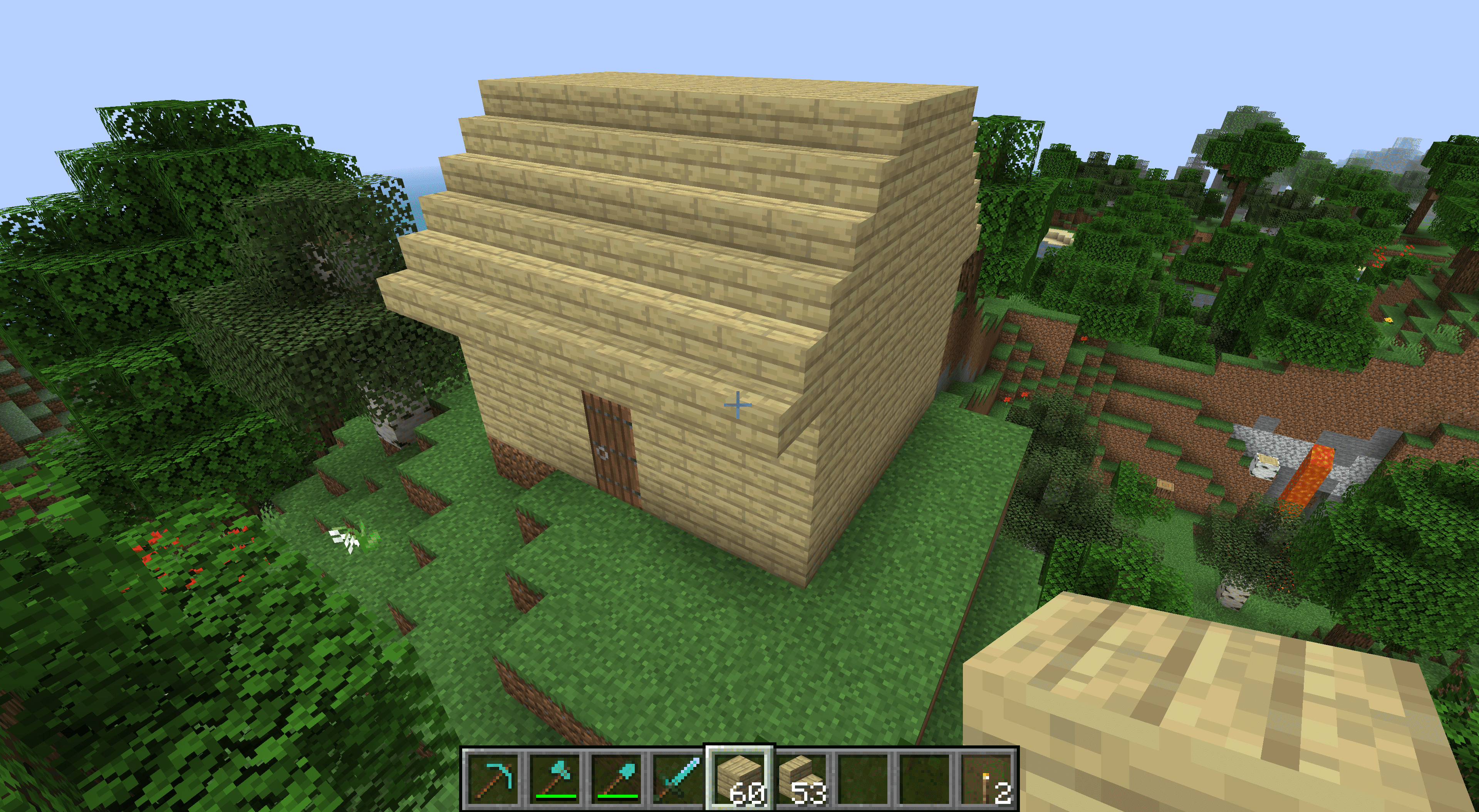 Een huis in Minecraft.