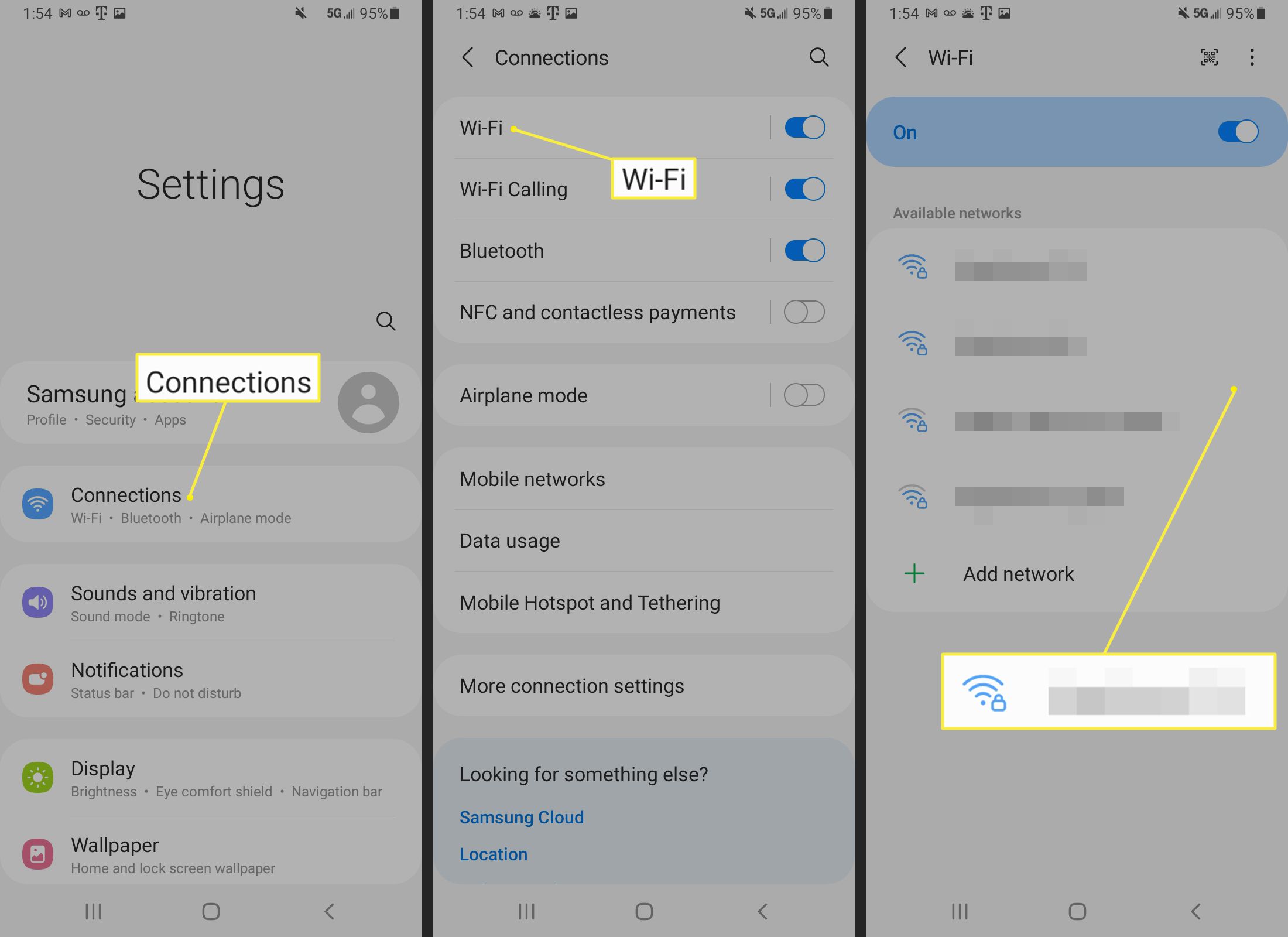 Wifi inschakelen en een netwerk kiezen op Android