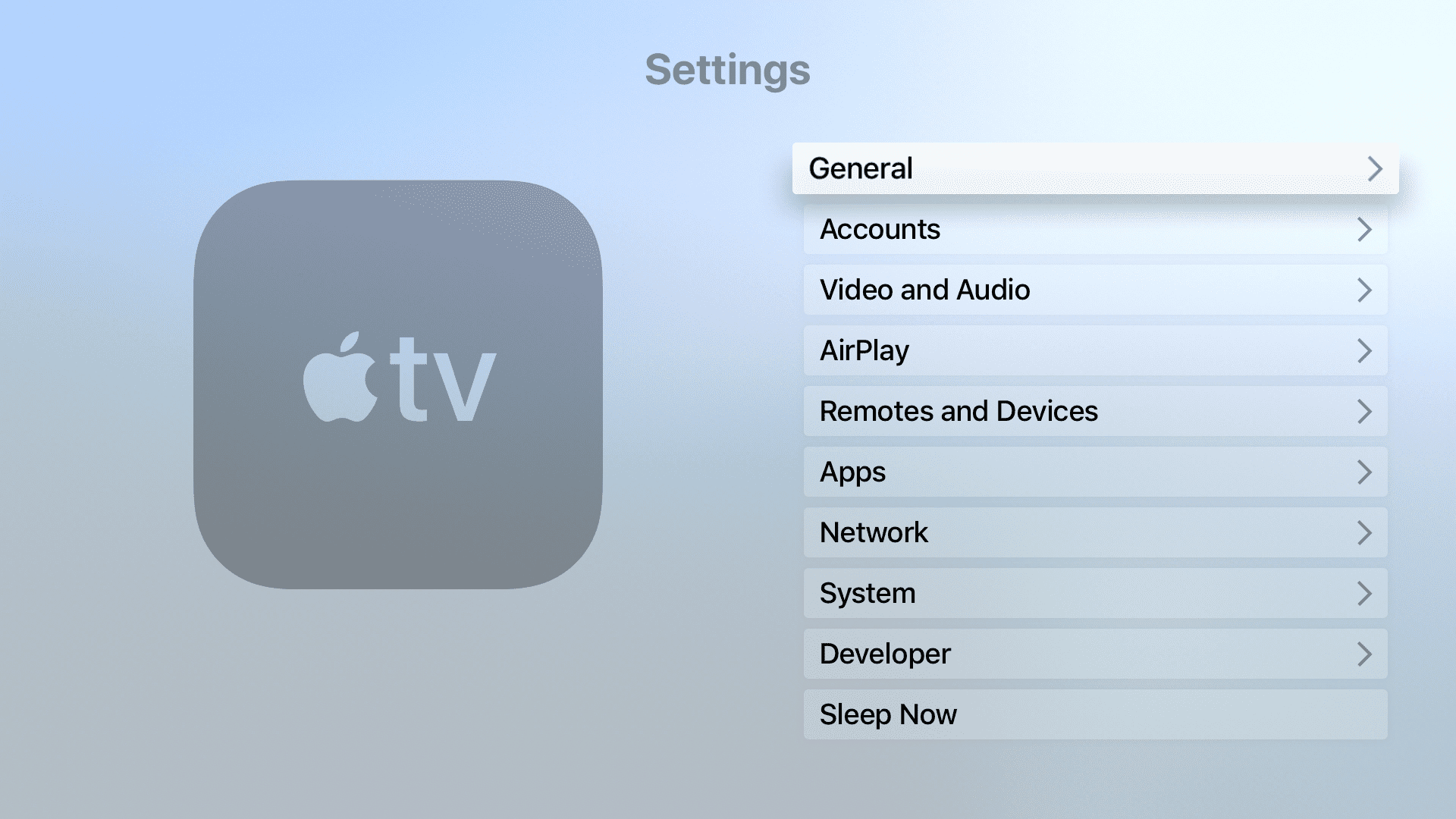 Apple TV-instellingen