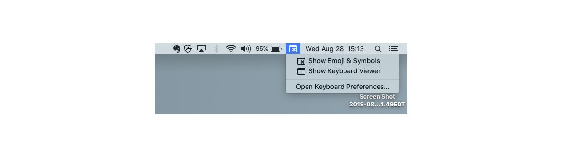 Toetsenbordweergave openen op Mac iOS