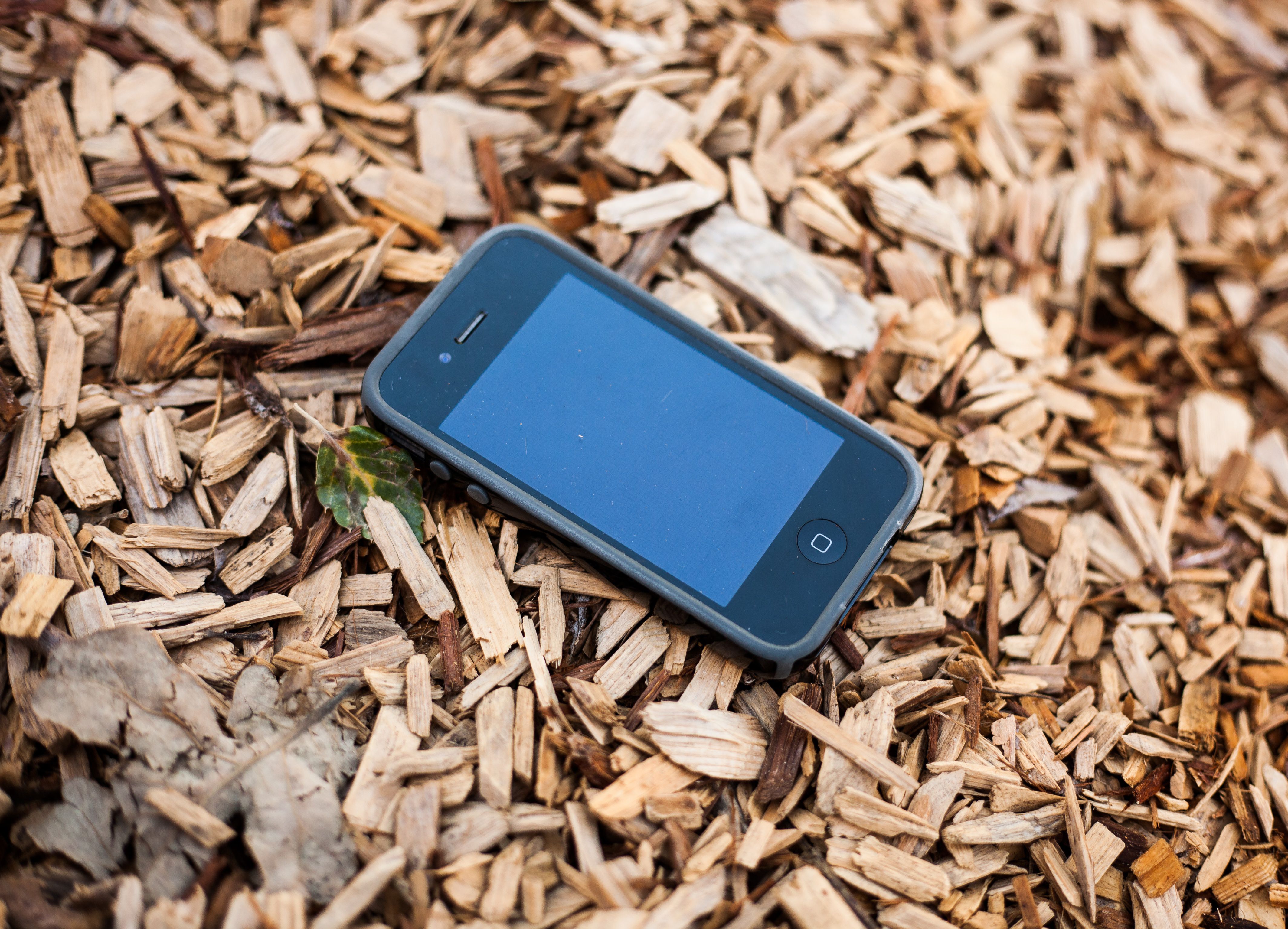 iPhone 4 in houtkrullen