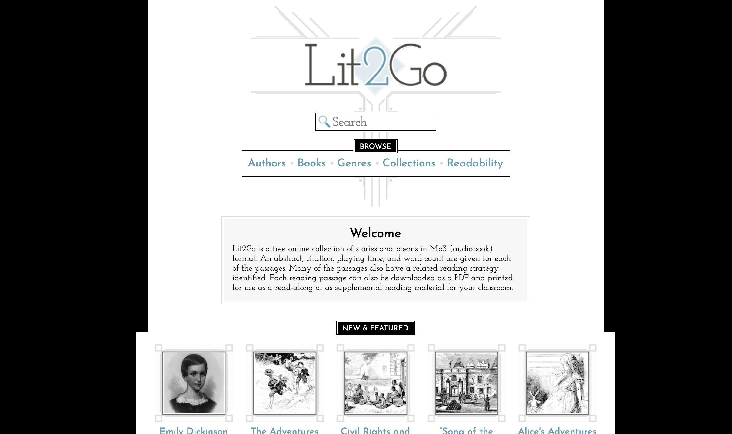 Lit2Go-website
