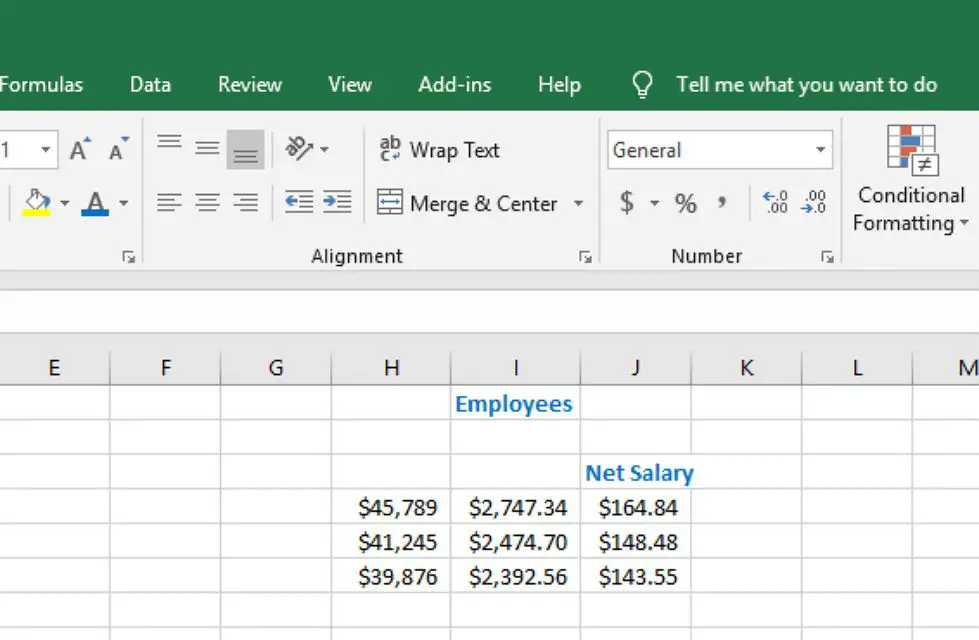 Opmaakopties op het starttabblad van het lint in Excel